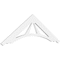 Ekena Millwork Pitch Stanford Architectural Grade PVC Gable Pediment, 48"W x 8"H x 1"P (4/12) GPP048X008X100STA - alternate 1